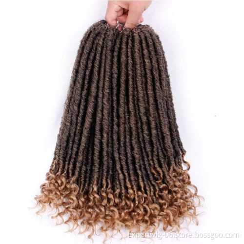 cheap industry short Straight bundle hair soul spring locs sock soft Wavy Goddess jumbo box braiding Faux